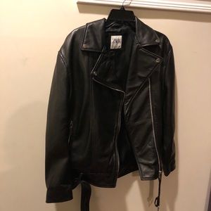 ZARA Leather Biker Jacket
